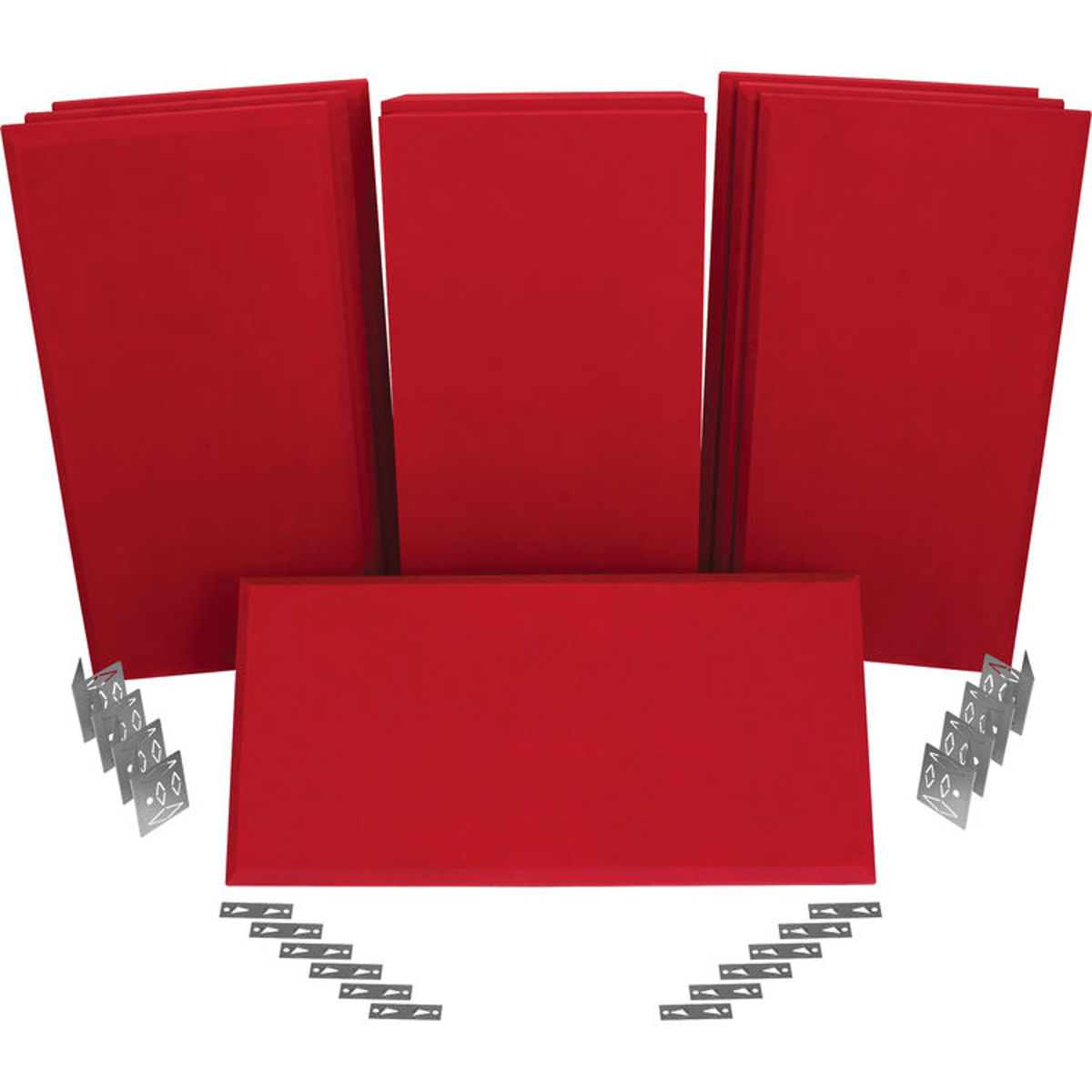

Auralex SonoSuede ProPanel ProKit-1, 2 Mitered 2"x2'x4', Red