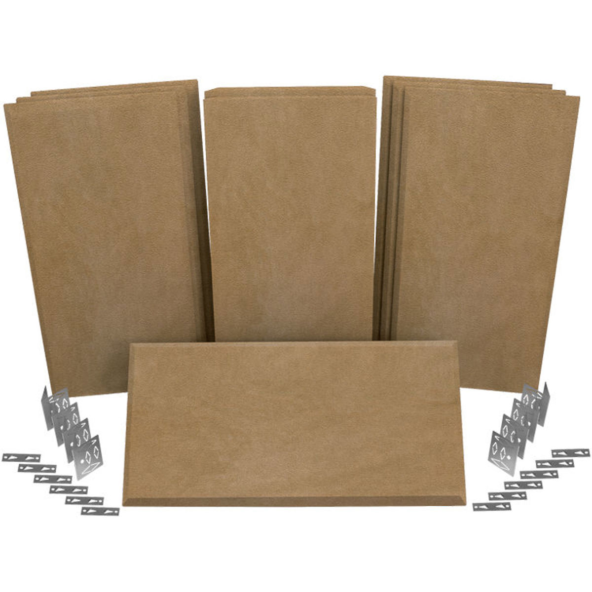 

Auralex SonoSuede ProPanel ProKit-1, 2 Mitered 2"x2'x4', Tan