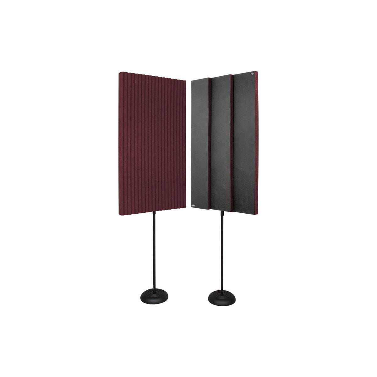 Image of Auralex 3x24x48&quot; ProMAX V2 Acoustic Panels with 2x Floor Stand