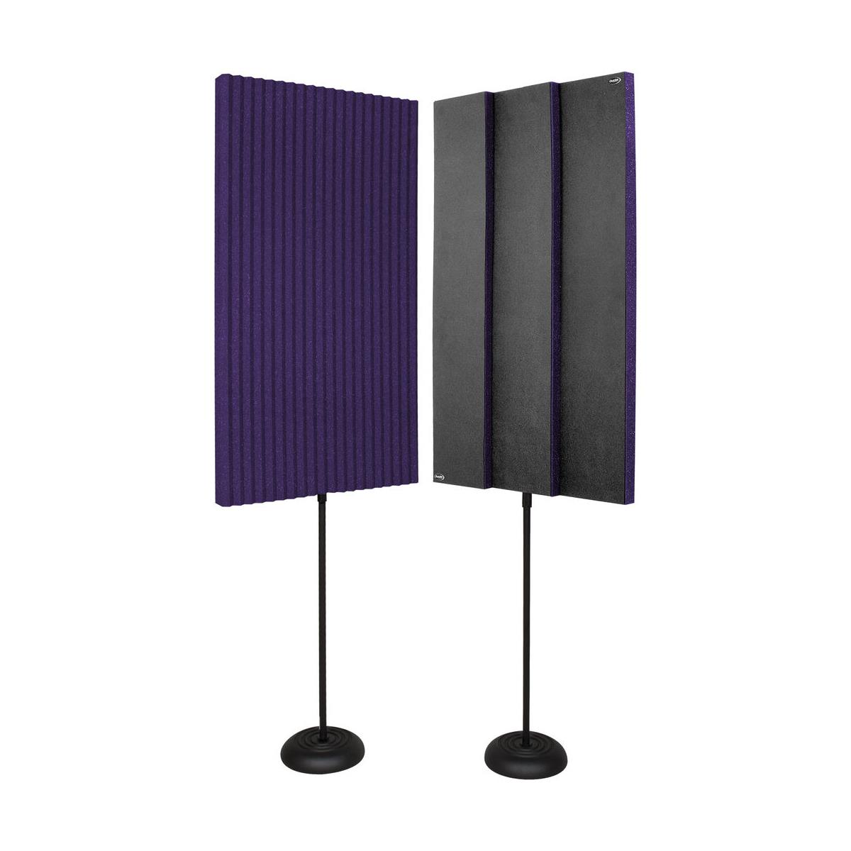 Image of Auralex 3x24x48&quot; ProMAX V2 Acoustic Panels with 2x Floor Stands