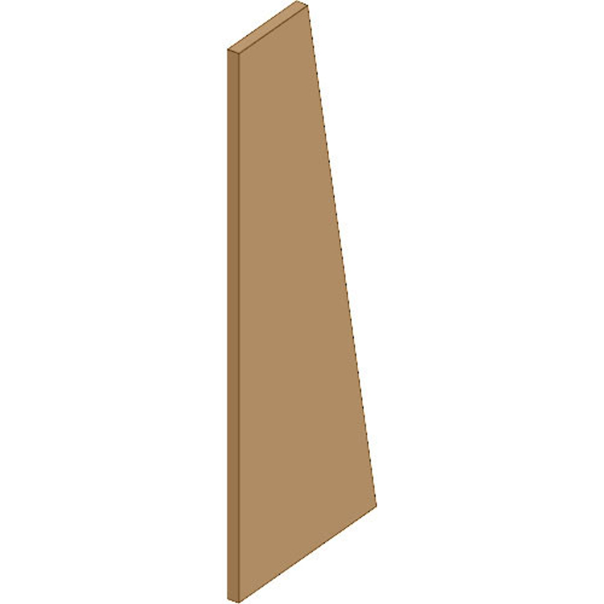 

Auralex 1x16x48" SonoSuede Trapezoid Right Angle Panel, 2 AFN Clips, Tan