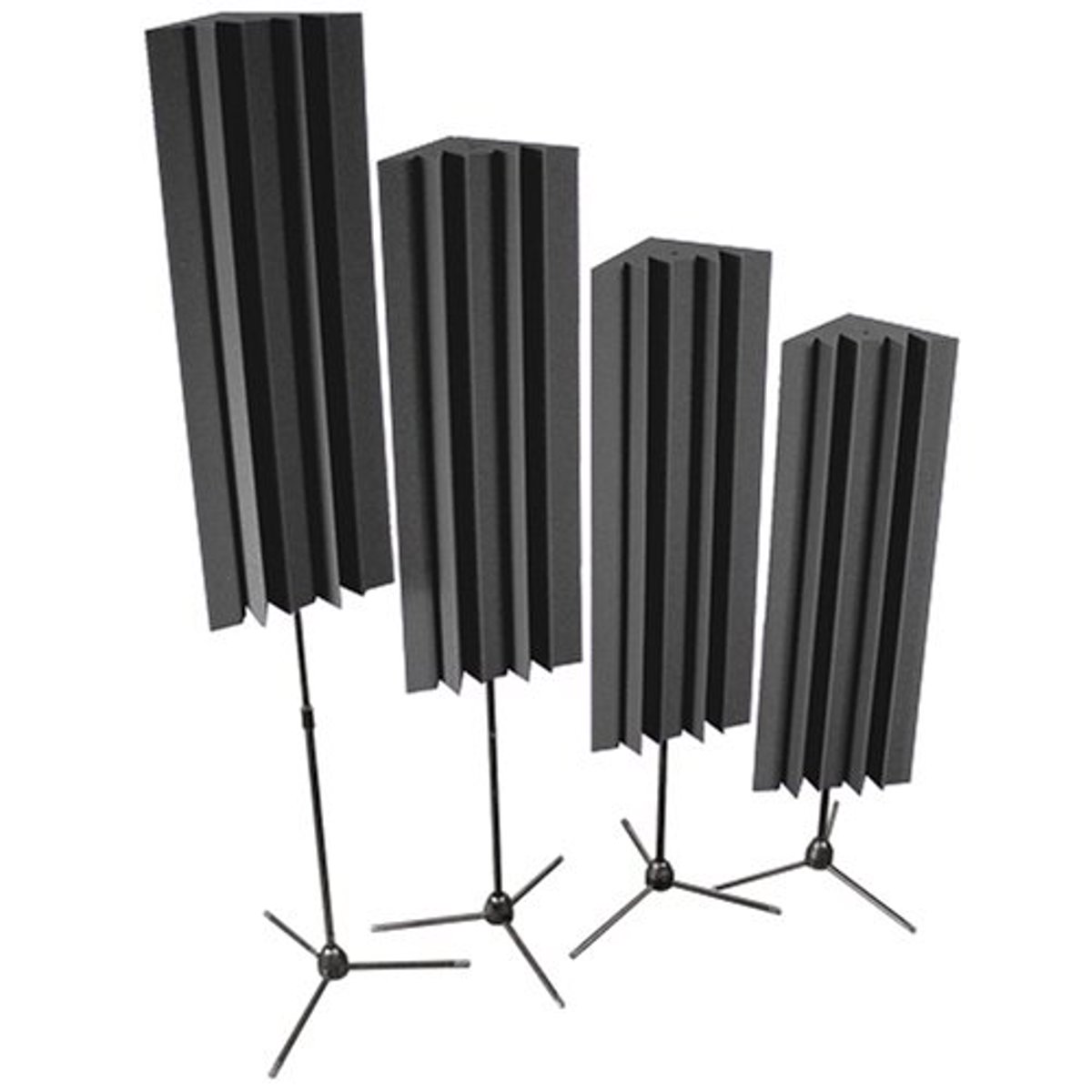 

Auralex 48" Stand-Mounted LENRDs with Bass Traps and Stand, Set of 4, Charcoal