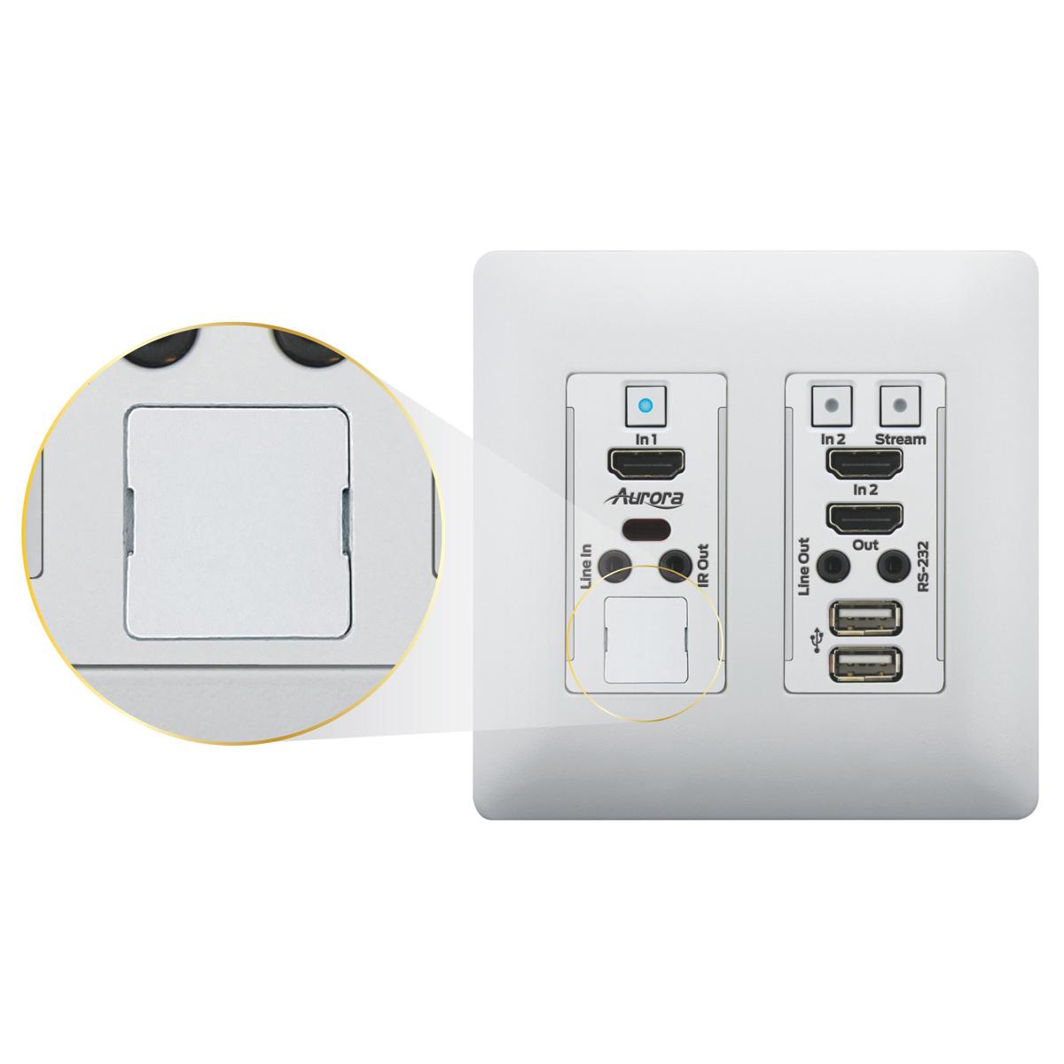 

Aurora Multimedia Aurora Blank LAN Cover for VLX-LCVR Series Wall Plates, White