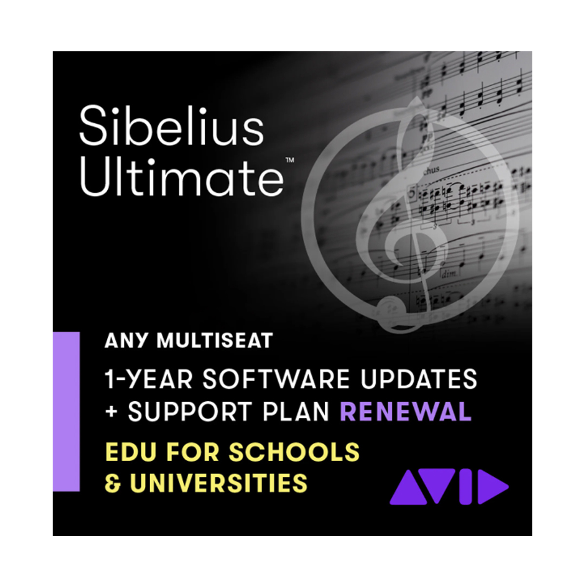 

Avid Sibelius Ultimate 1Yr Software Updates & Support Plan Renewal, EDU,Download