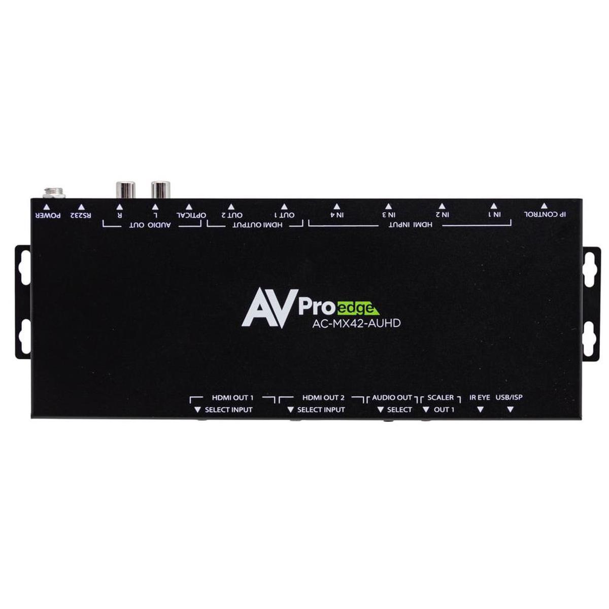 

AVPro Edge AC-MX42-AUHD 18Gbps True 4K 4:4:4 4x2 Matrix & Auto Switch/AVR Bypass