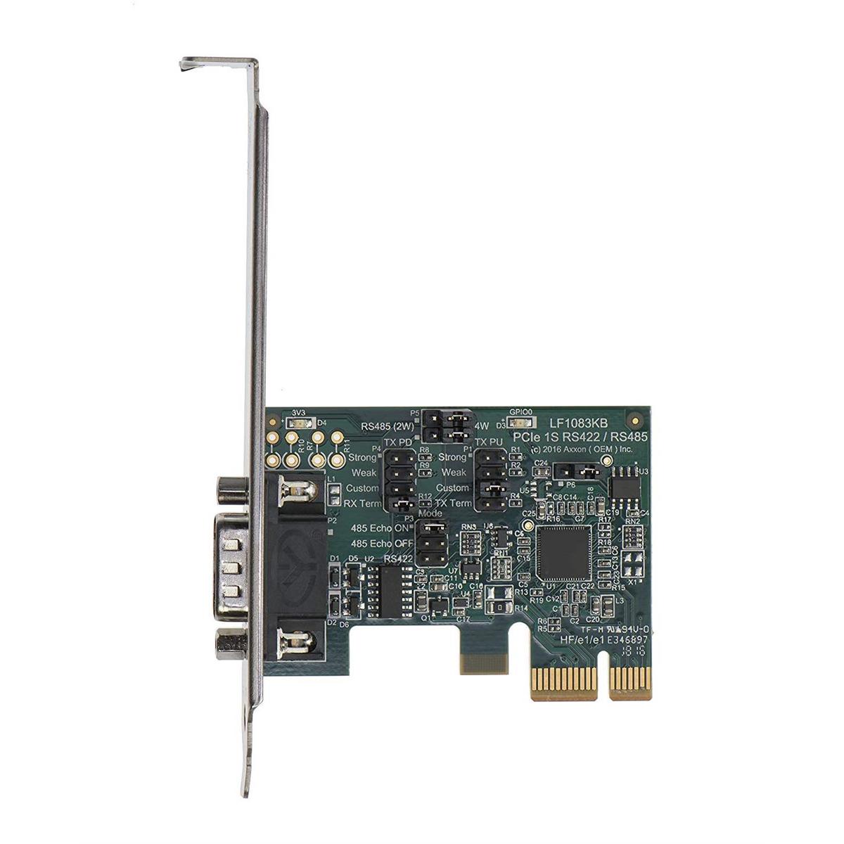 

Axxon PCI Express (PCIe) High Speed 1 Port RS422/RS485 Serial Adapter with DMA