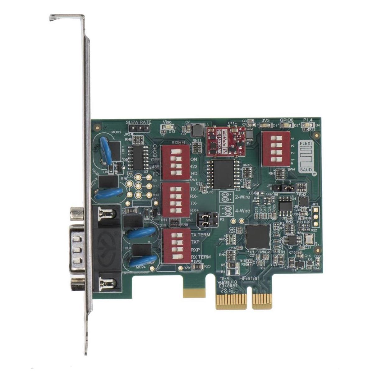 Image of Axxon 1 Port (PCIe) Galvanically Isolated RS422/RS485 Host Card Adapter with DMA