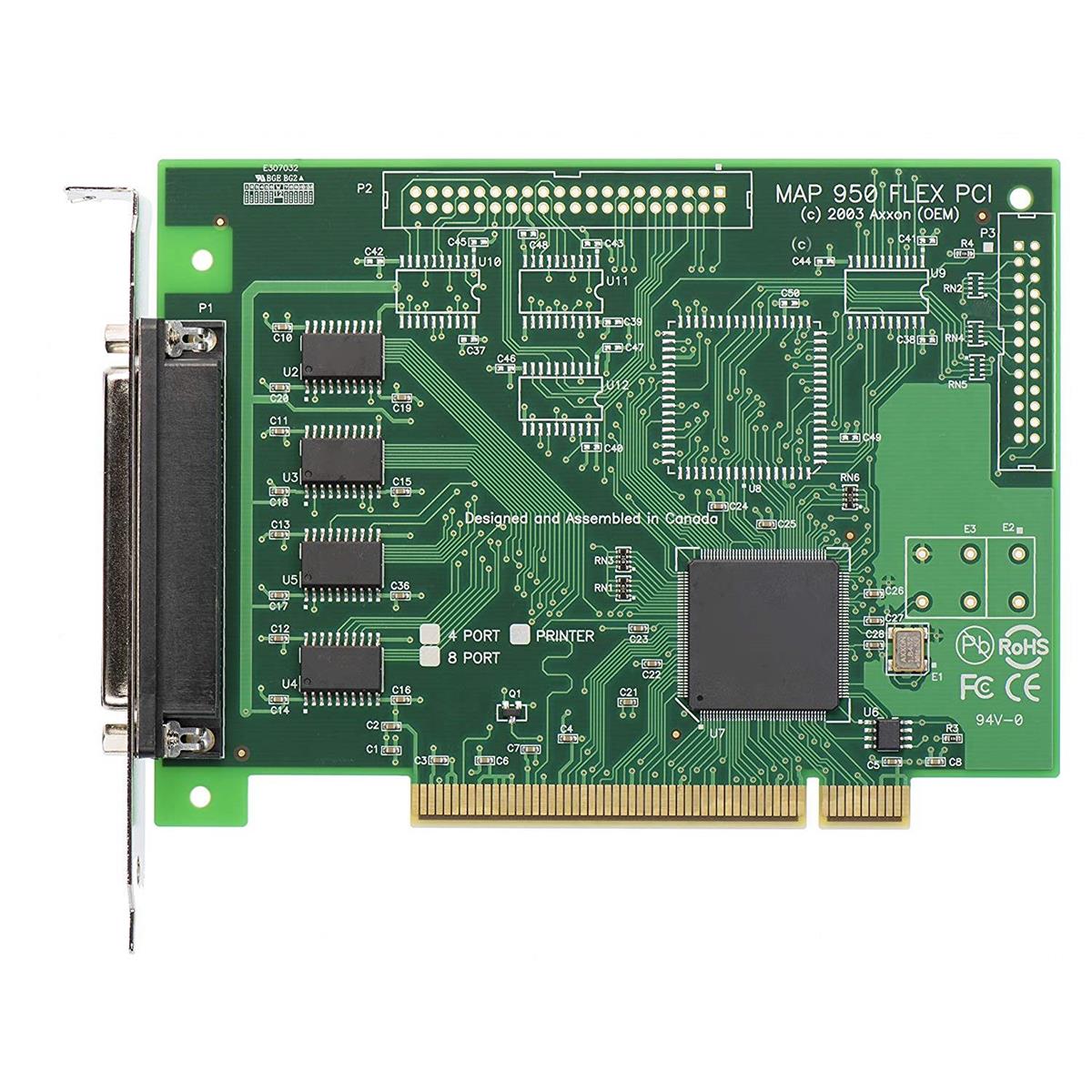 Image of Axxon 4 Port RS232 PCI Serial Card Adapter with Cable