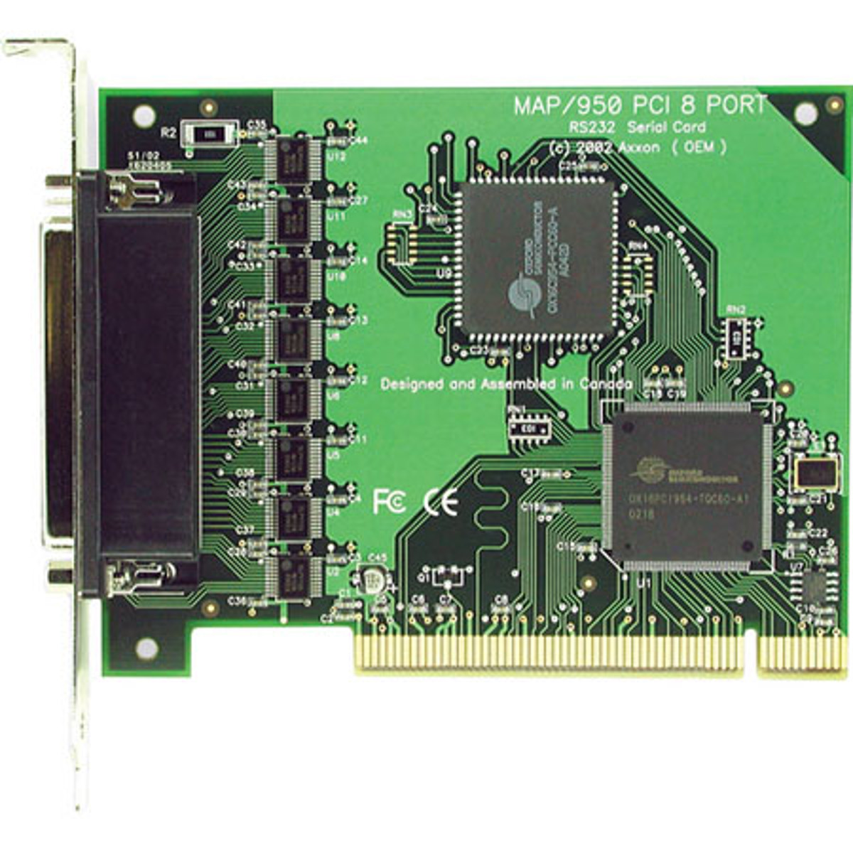 Image of Axxon Single PCI Slot 8-Port RS232 I/O Card