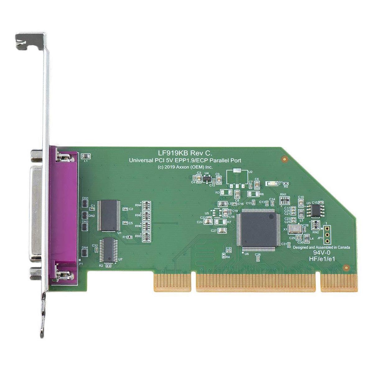 Image of Axxon Rev C PCI Express (PCIe) EPP 1.9/ECP Parallel Port Adapter