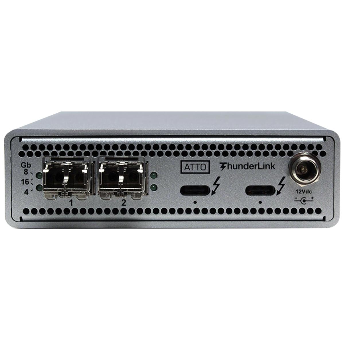 

ATTO Technology FC 3162 2-Port 40Gb/s Thunderbolt3 to 2Port 16Gb/s Fiber Adapter