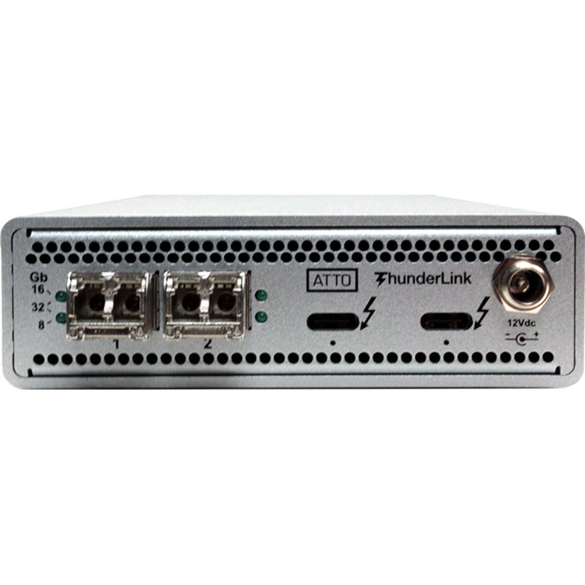 Image of ATTO Technology FC 3322 2-Port 40Gb/s Thunderbolt3 to 2Port 32Gb/s Fibre Adapter