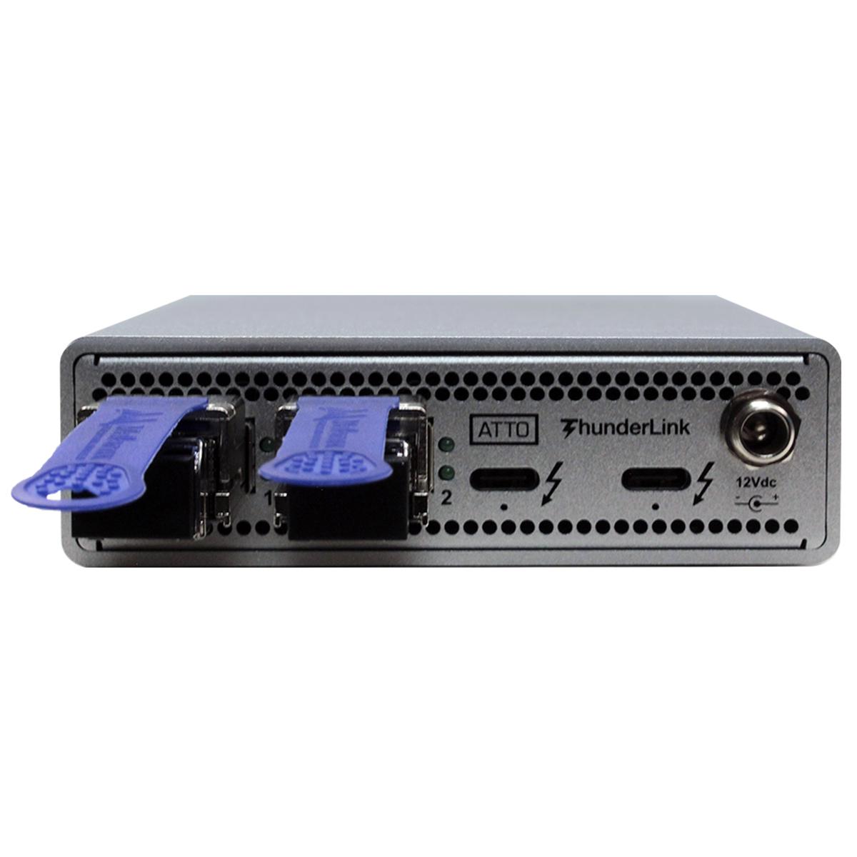 

ATTO Technology N3 3102 2-Port 40Gb/s Thunderbolt3 to 2Port 10GbE (SFP+) Adapter