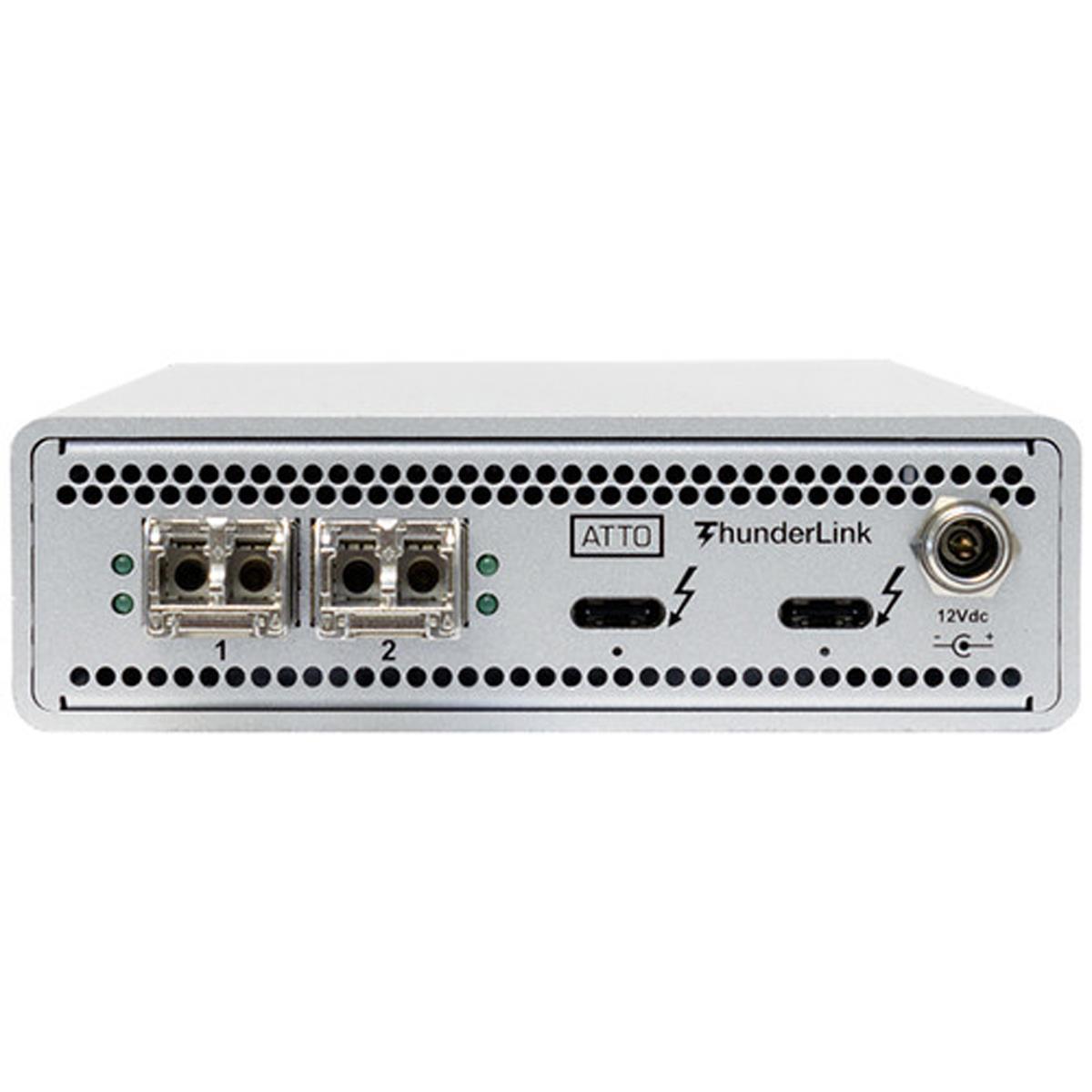 Image of ATTO Technology NS 3252 2-Port 40Gb/s Thunderbolt3 to 2-Port 25GbE Adapter
