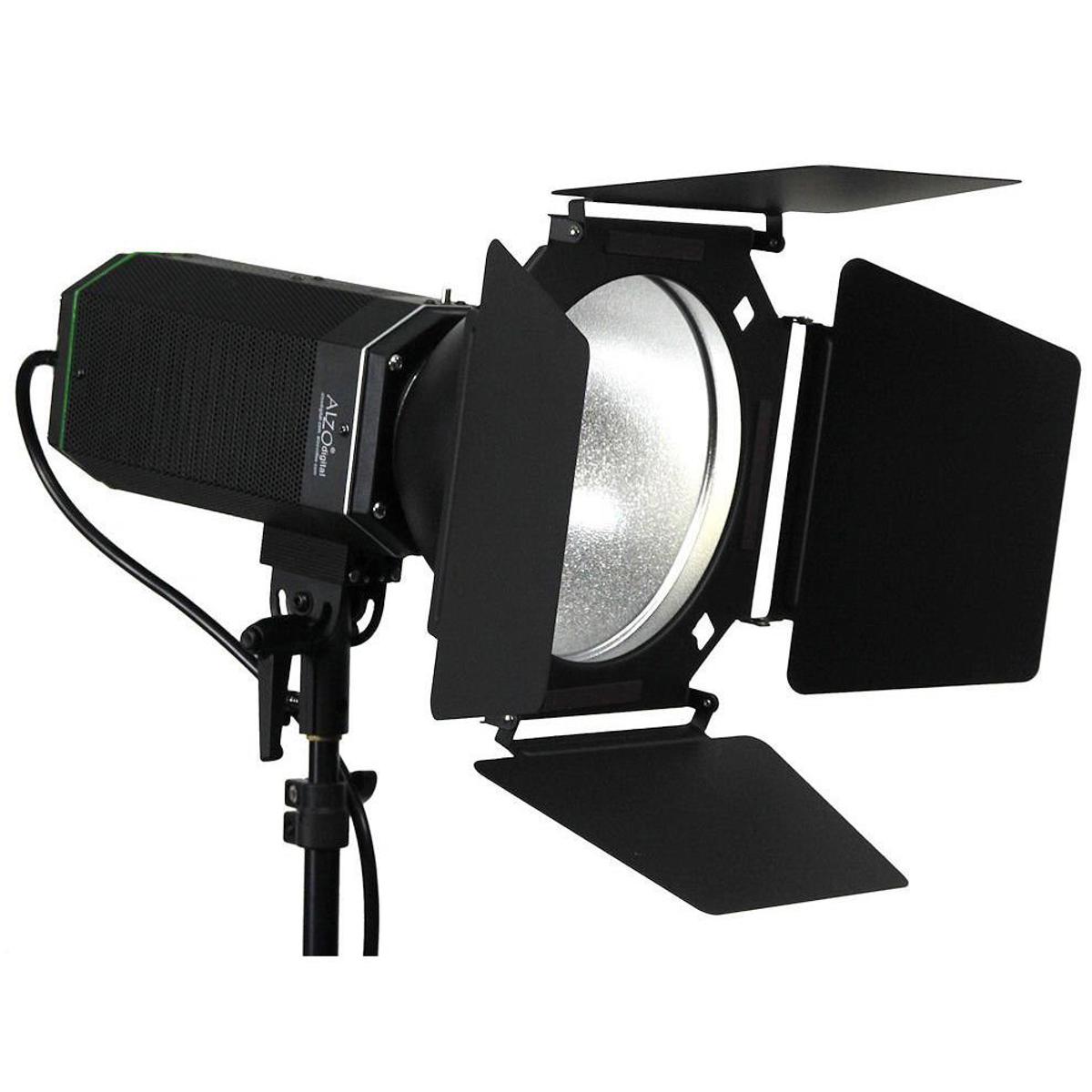 

Alzo Digital 3200 High Daylight LED Light, 8" PAR Head, 10' Stand, 4x Barndoors