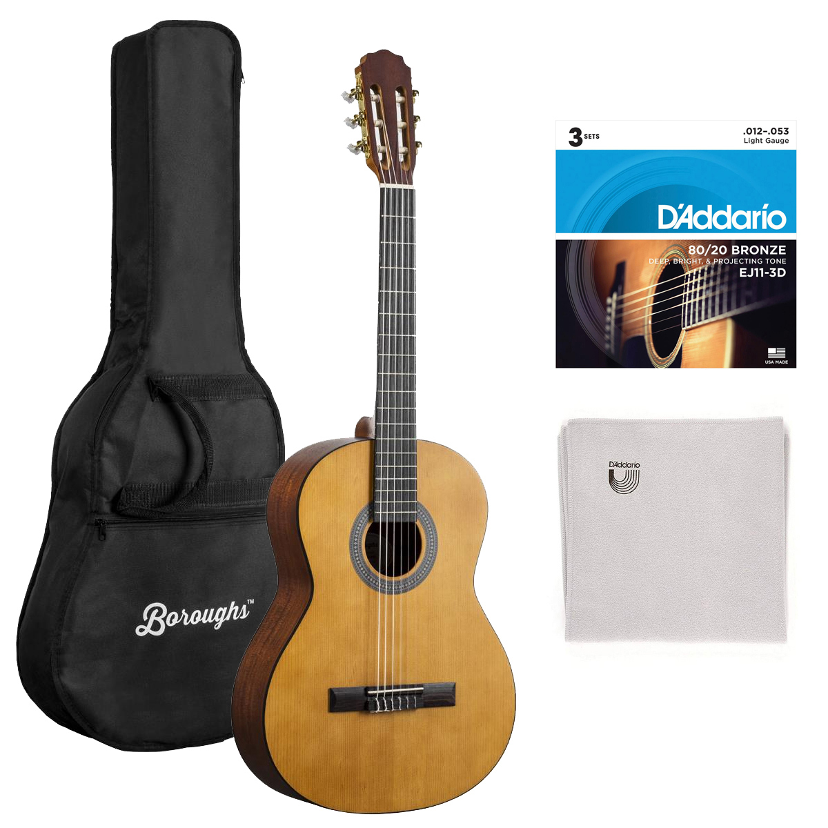 

Boroughs B20CNT Classical Guitar Kit, Natural