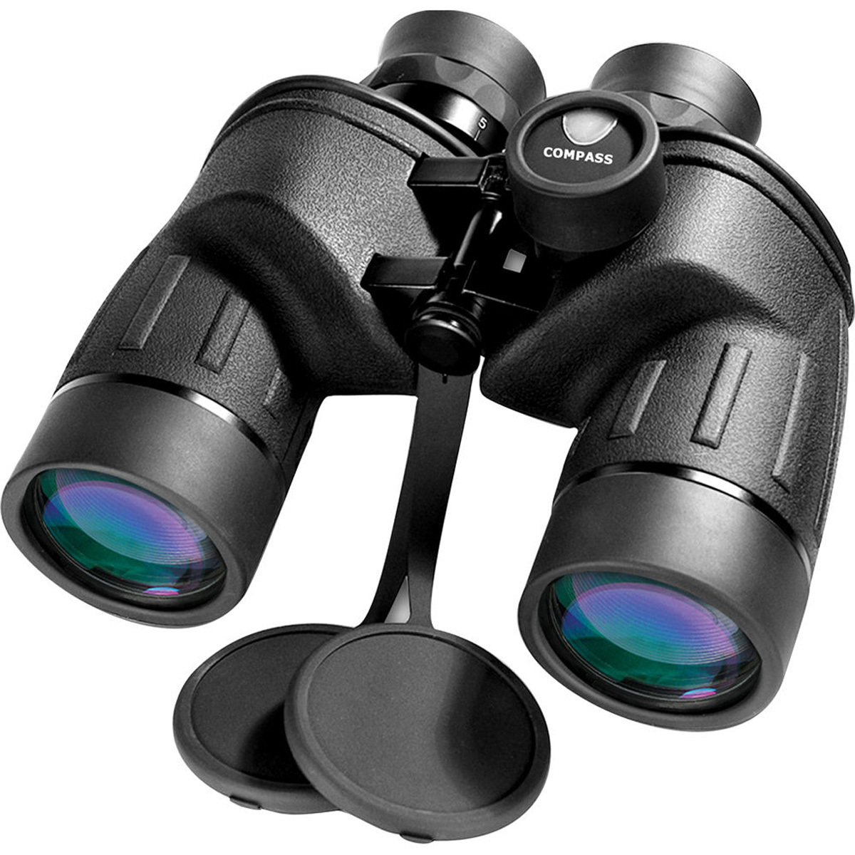 Barska 7x50 Battalion Porro Prism Binocular, 7.5 Deg AoV, Range Finder & Compass -  AB11042