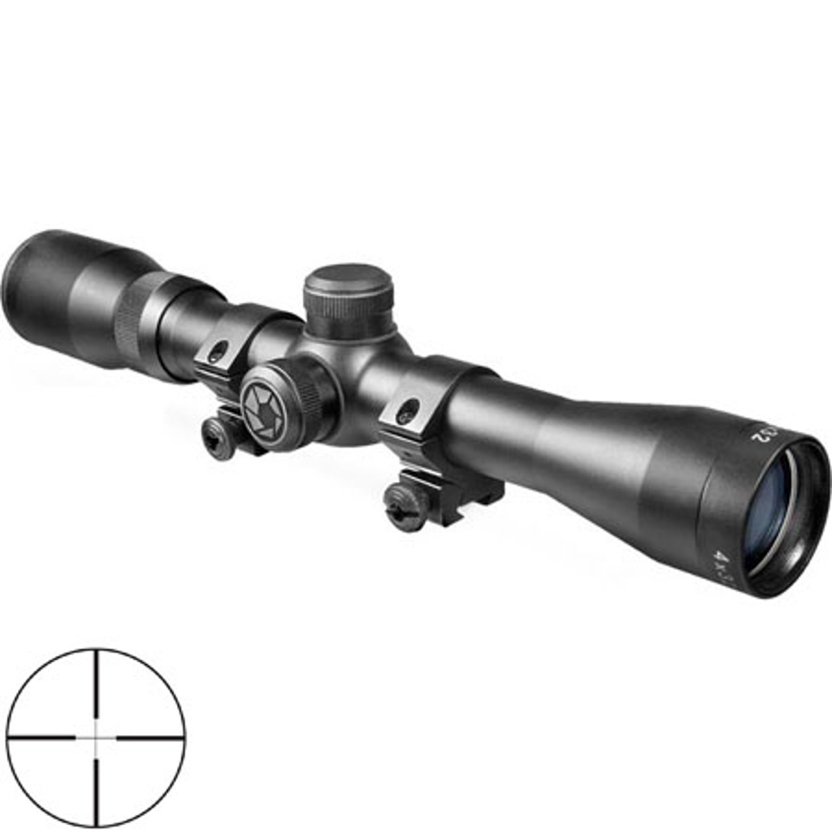 

Barska 4x32mm IR Plinker-22 Riflescope, 30/30 Cross Reticle, 1" Center Tube