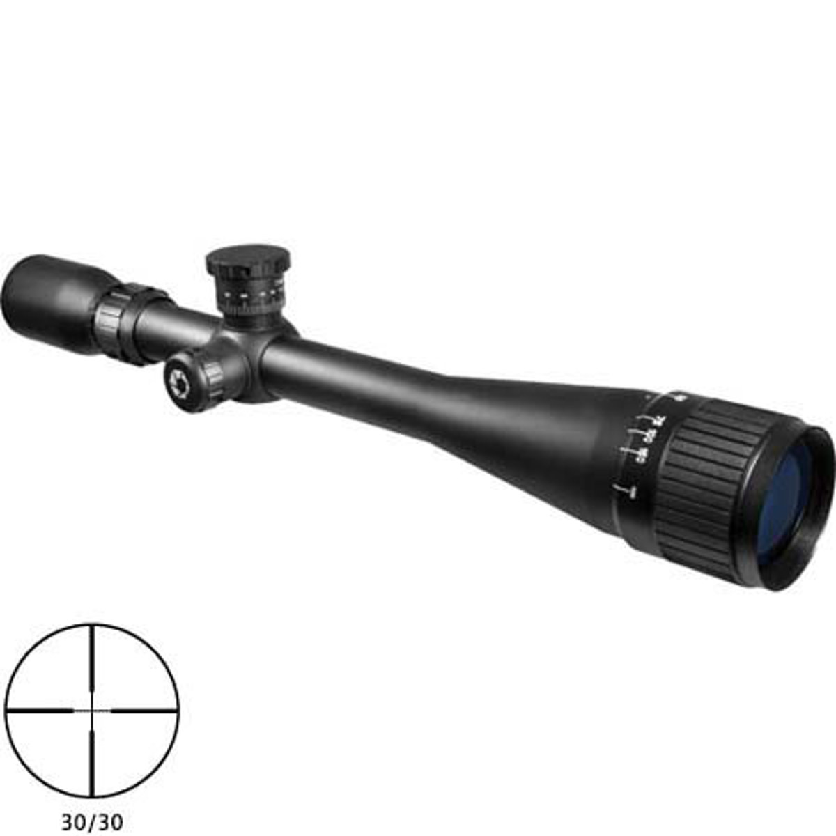 

Barska 6-18x40mm 17 Rimfire Riflescope, 30/30 Cross Ret, Adjust Objective,1"Tube