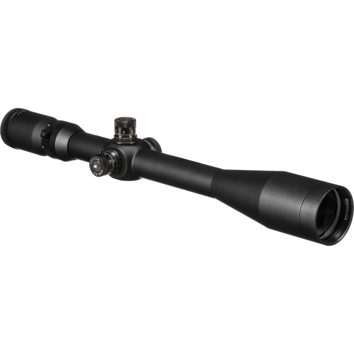 

Barska 8-26x50mm Benchmark Riflescope, FFP Mil Dot Ret, Side Parallax, 30mm Tube