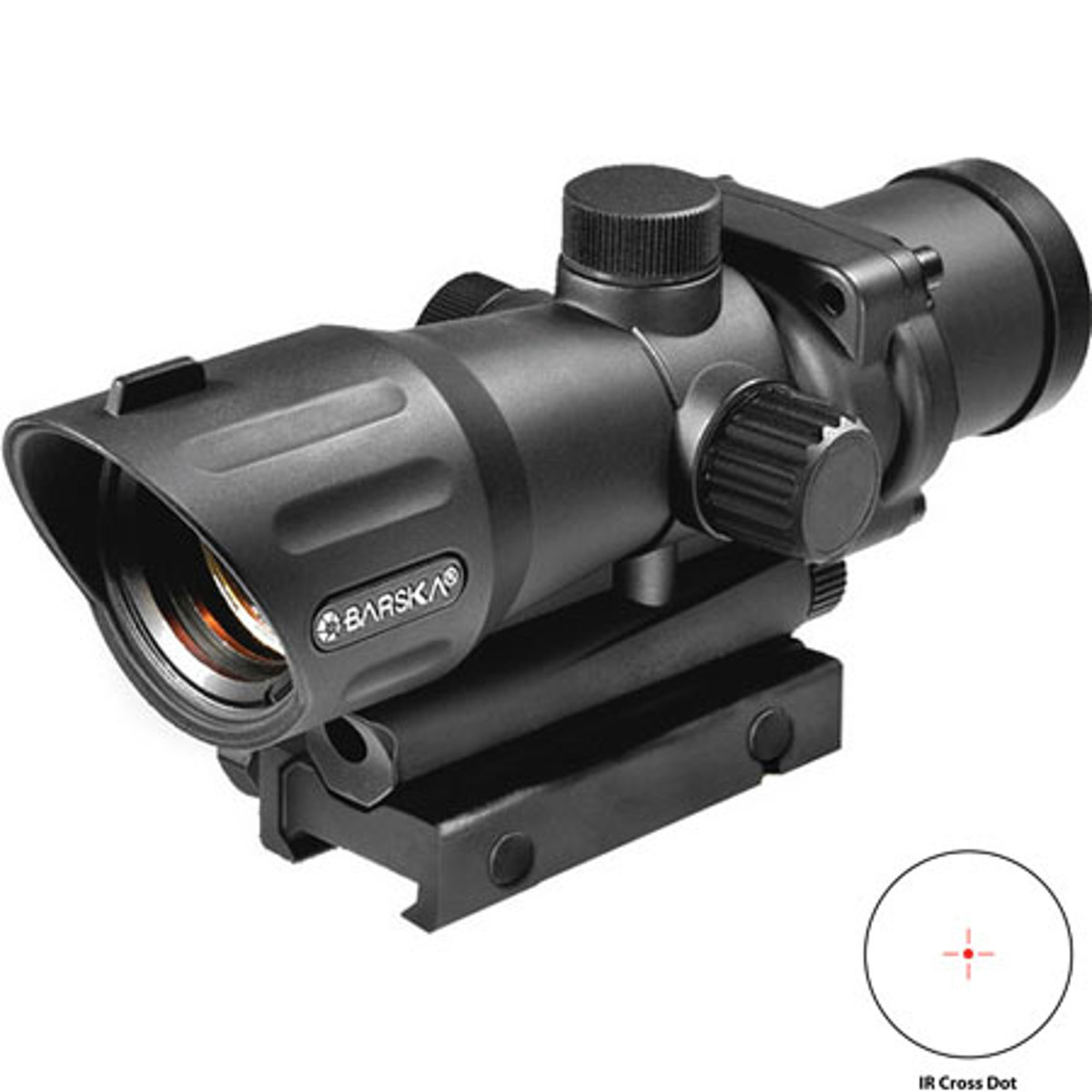 

Barska 1x30 Electro Red Dot Scope, Illum Red Cross Reticle, Picatinny Mount