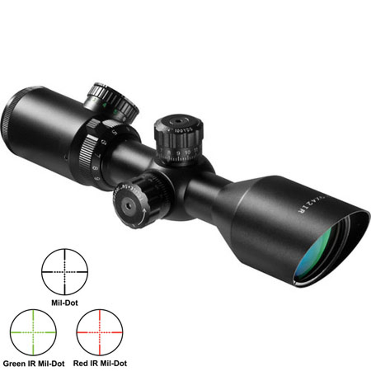 

Barska 3-9x42 Gen2 Sniper Riflescope, Illum Mil-Dot Reticle, 1" Center Tube