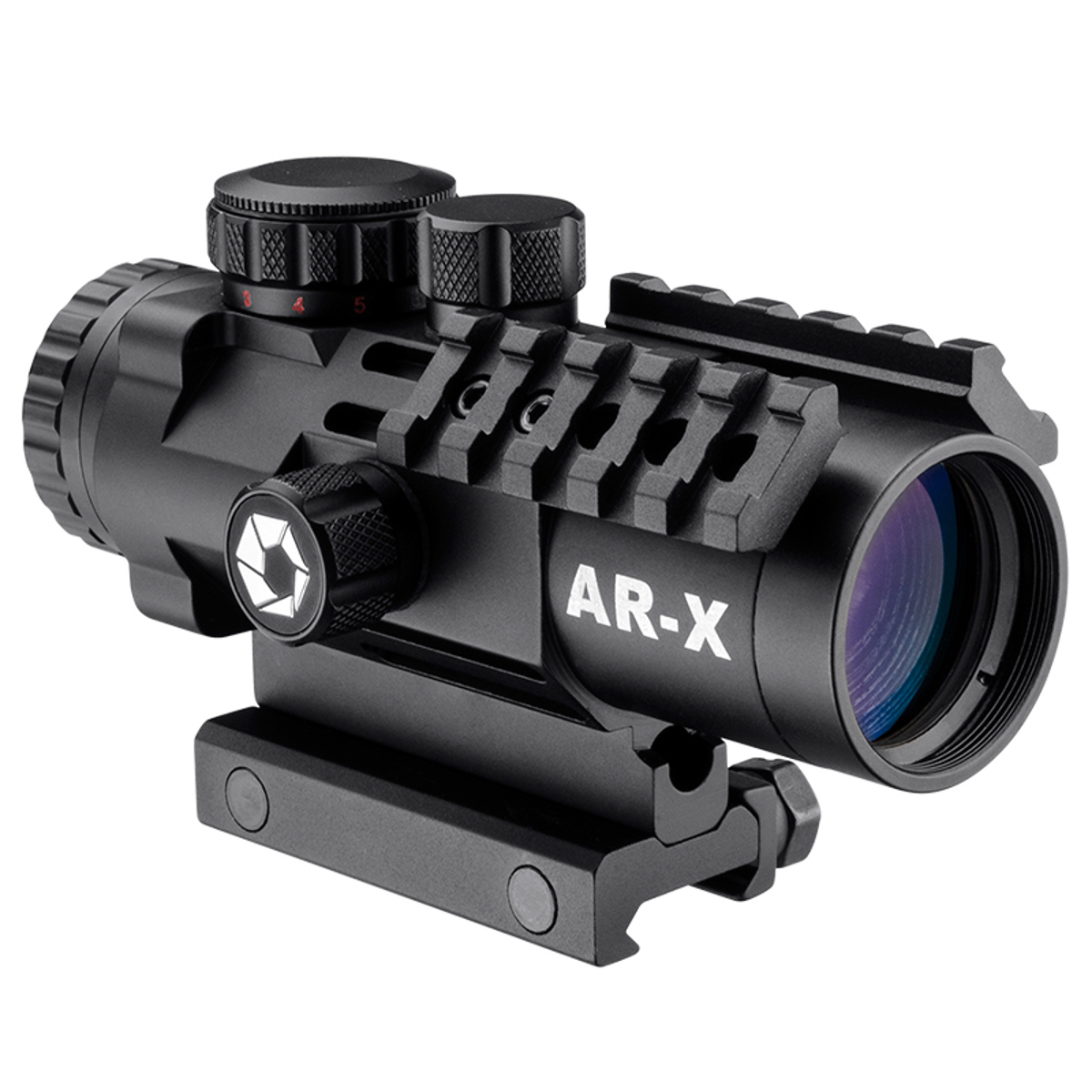 

Barska 3x32mm IR AR-X Prism Rifle Scope, Mounting Rails, AR-X Mil-Dot Reticle