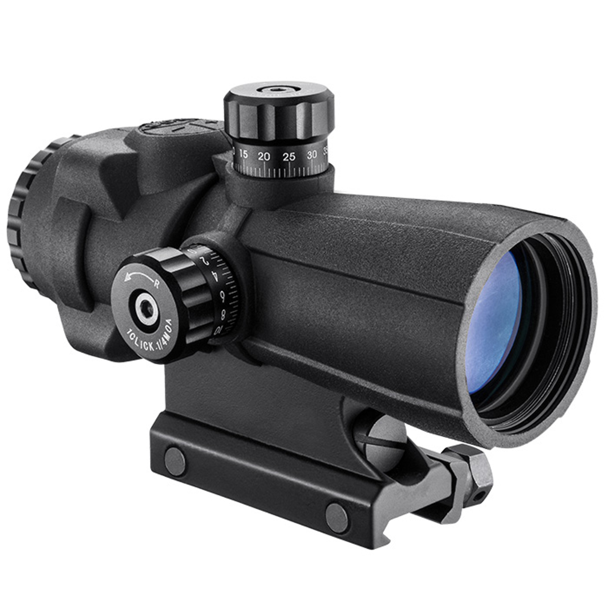 

Barska 4x32 AR-X PRO Prism Rubber Armored Riflescope, Illum Cross Dot, Black