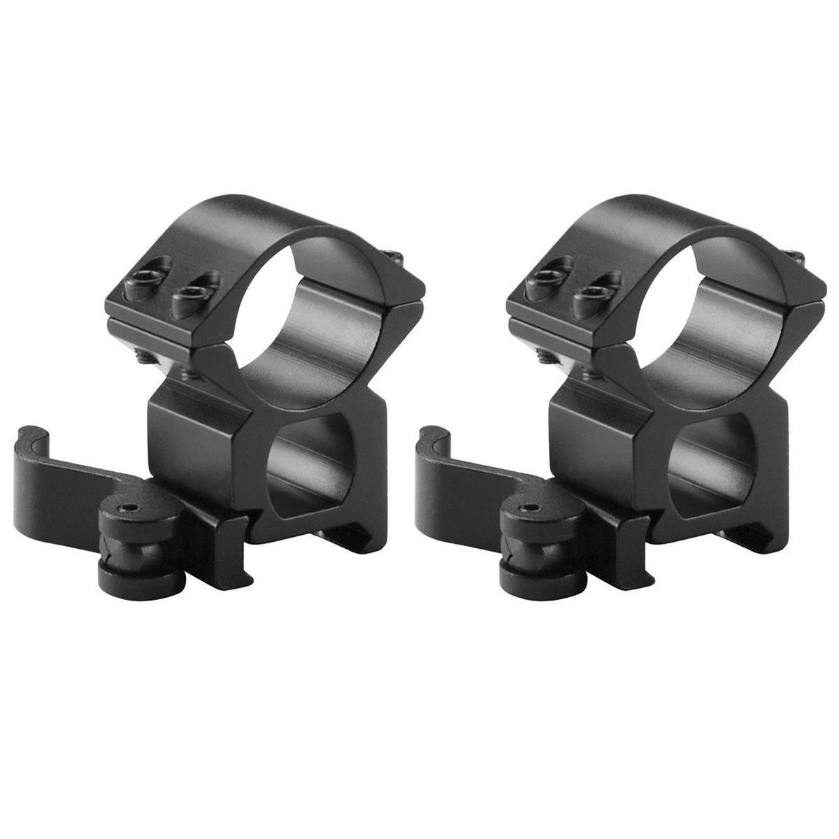 Image of Barska 1&quot; High Weaver Style See Through Quick Release Riflescope Mount Rings