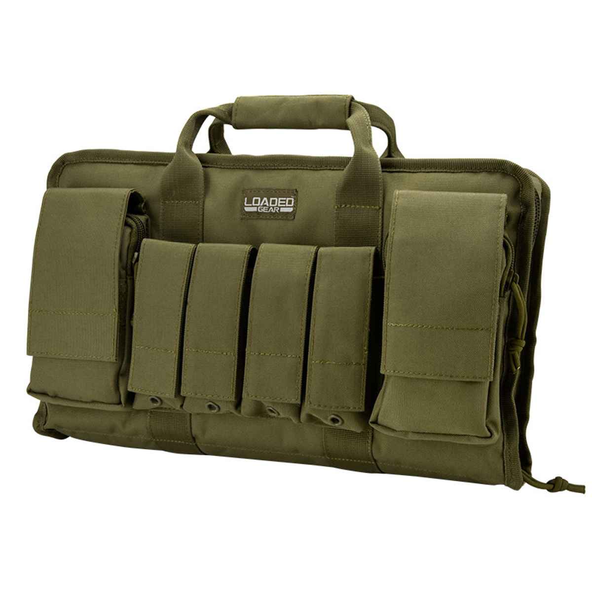 

Barska Loaded Gear RX-50 16" Tactical 2 Pistol Bag, 4 Magazines Pouches,OD Green