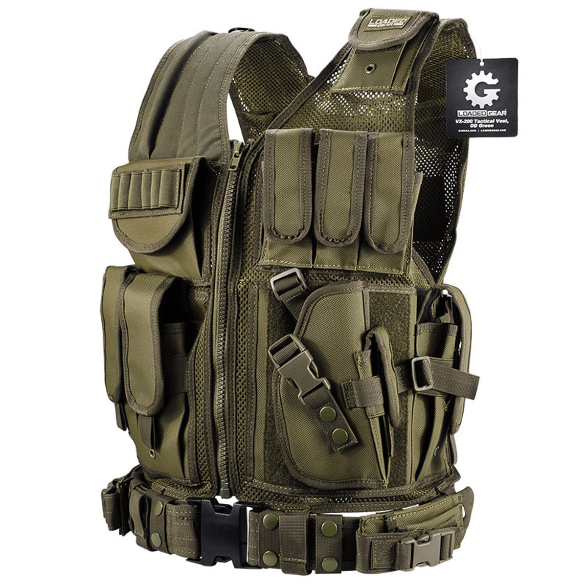 

Barska Loaded Gear VX-200 Tactical Vest, OD Green
