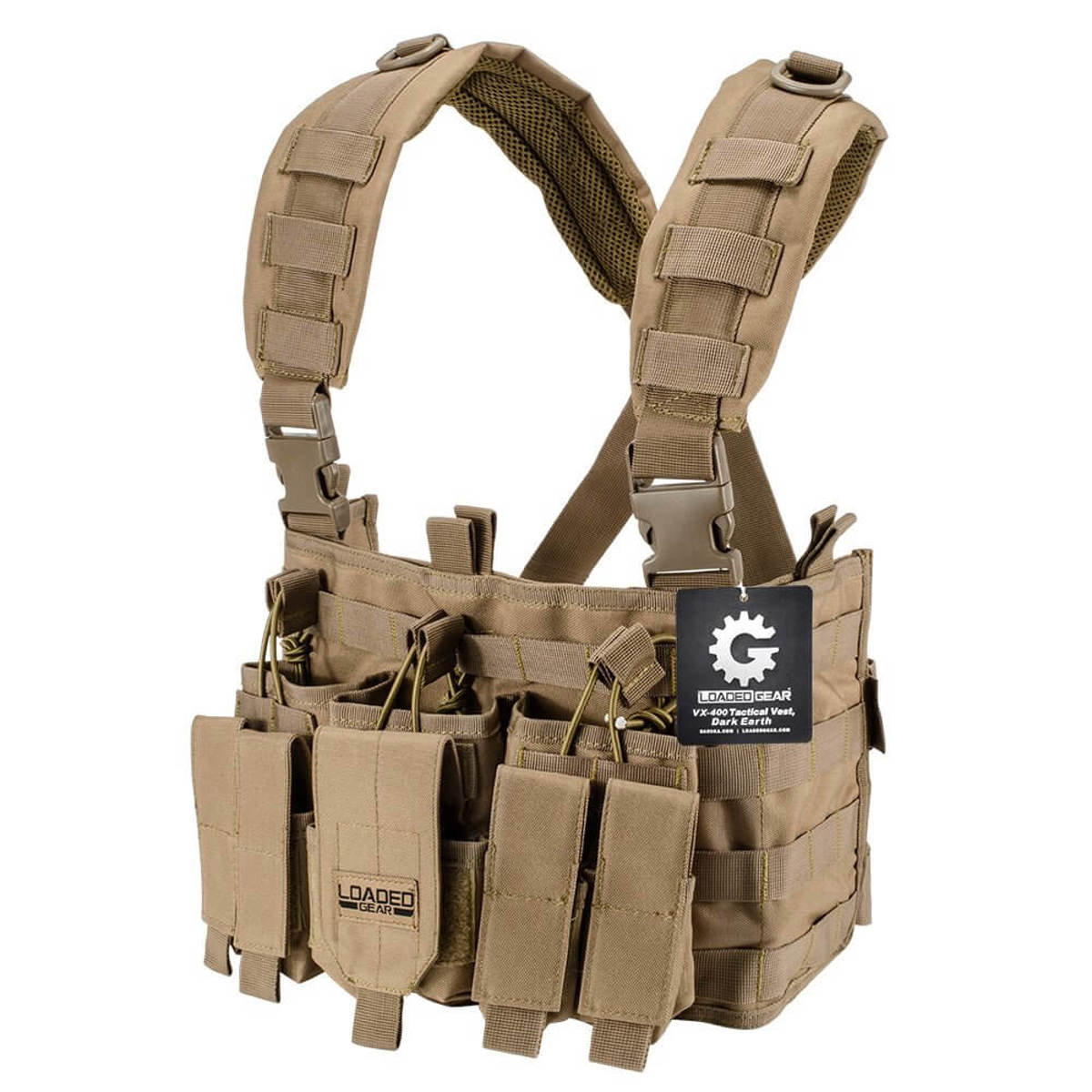

Barska Tactical Chest Rig VX-400 Loaded Gear, Tan (Flat Dark Earth)