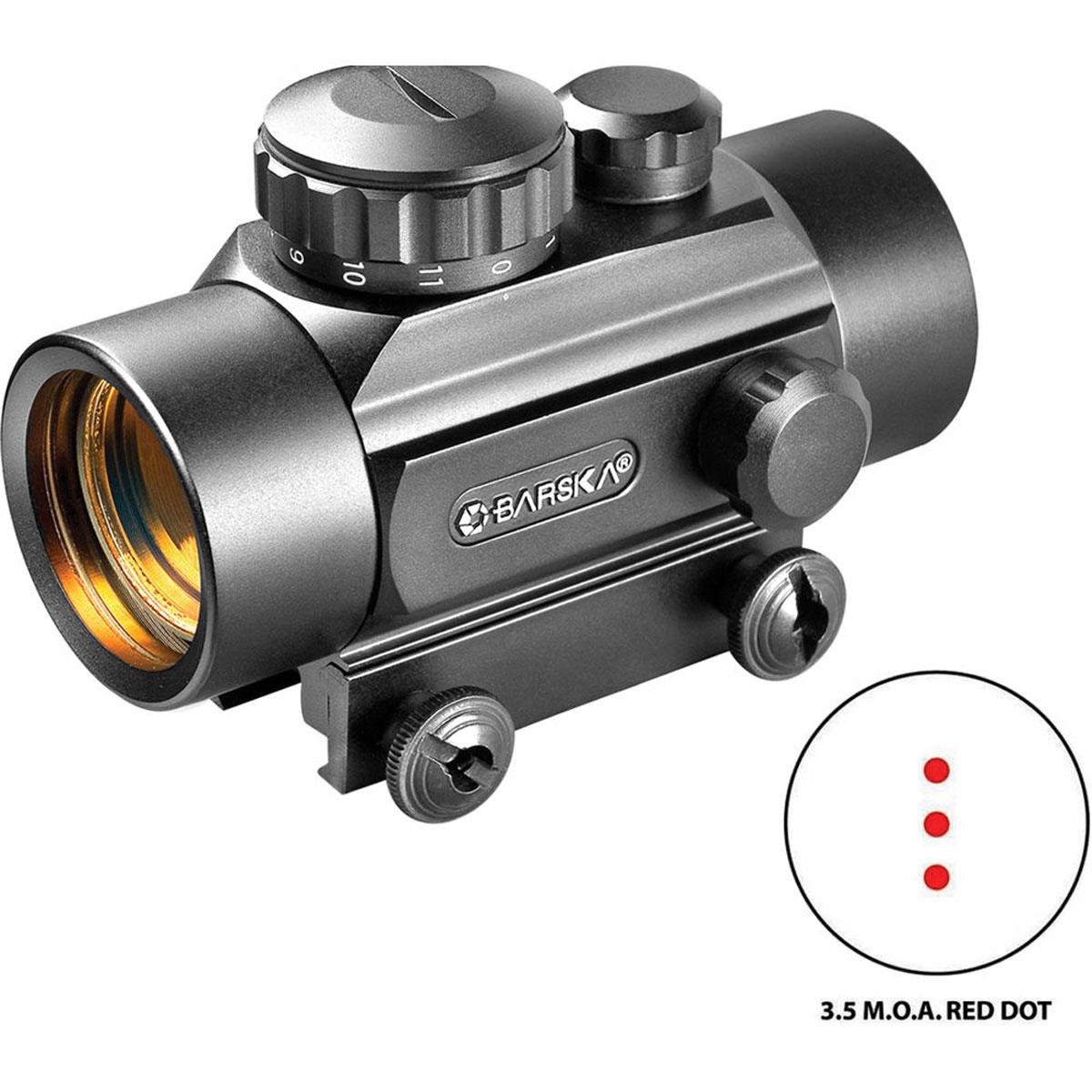 Image of Barska 1x30mm Red Dot Crossbow Sight with 3.5 MOA Illuminated 3 Red Dot Reticle