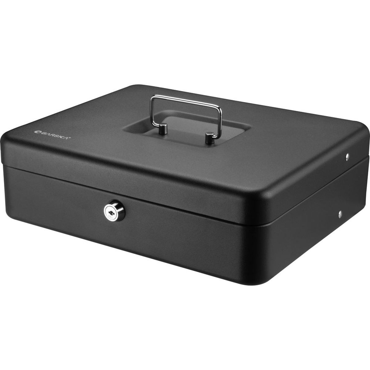 Image of Barska 12&quot; Standard Register Style Cash Box with Key Lock