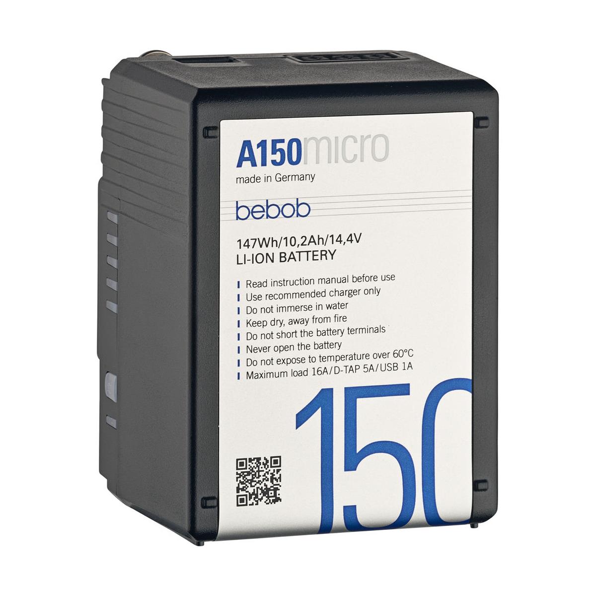 Image of bebob A150MICRO Micro 3-Stud Gold Mount Li-Ion Battery