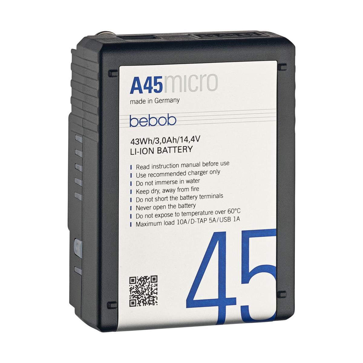 Image of bebob A45MICRO 3-Stud Gold Mount Rechargeable Li-Ion Battery
