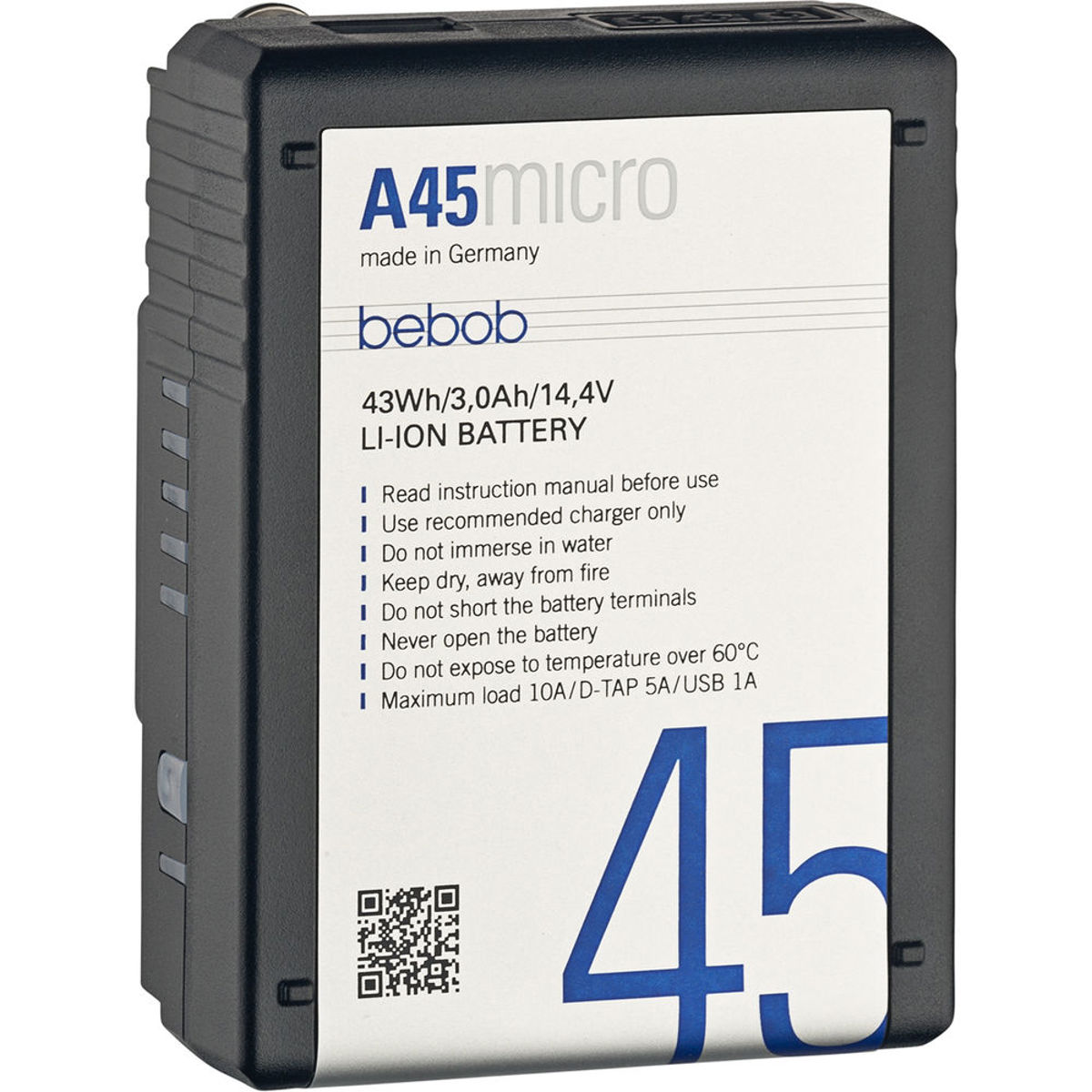 Image of bebob A45MICRO 3-Stud Gold Mount Rechargeable Li-Ion Battery