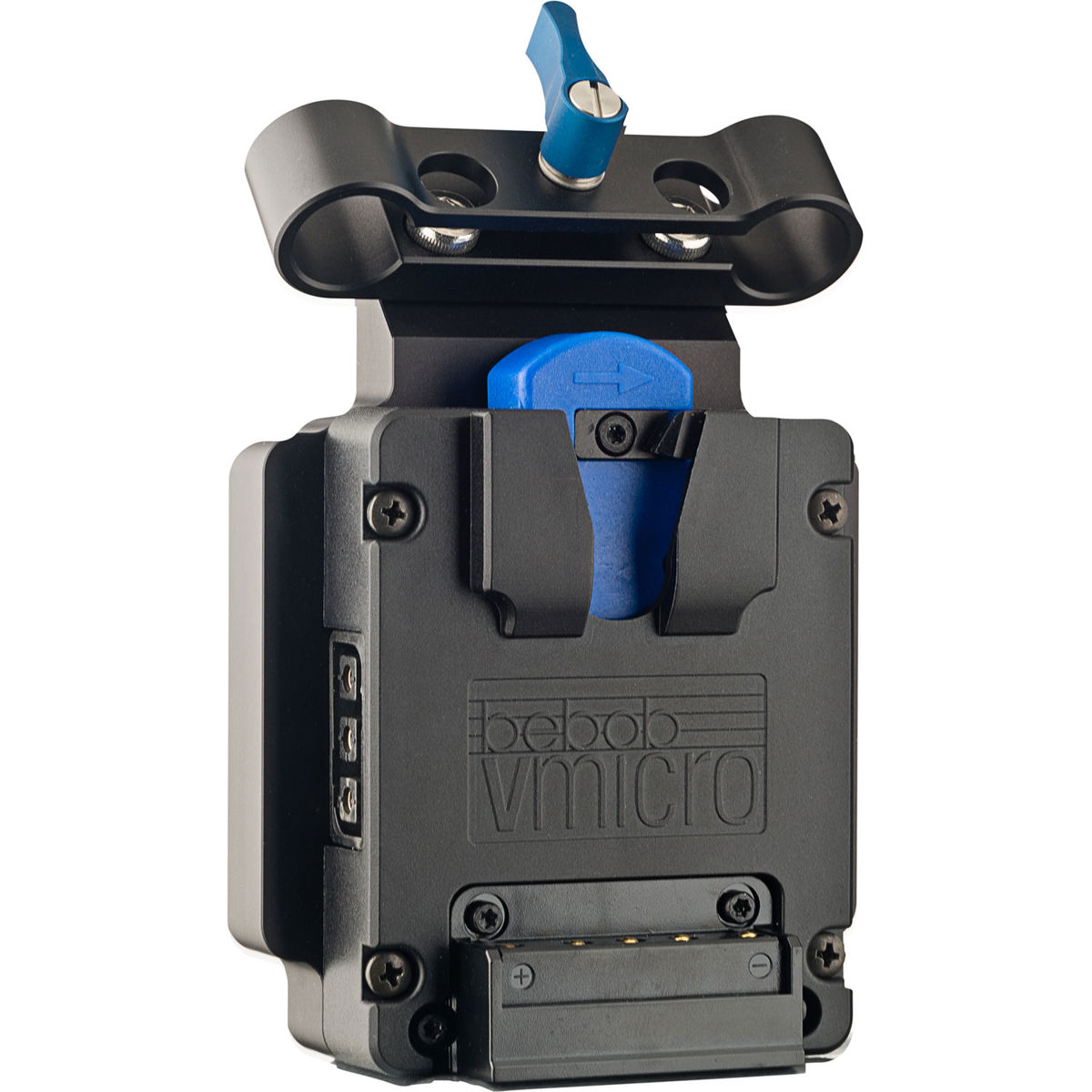 

bebob Vmicro Battery-Adapter for 15mm Rods with 2 Twist D-Tap