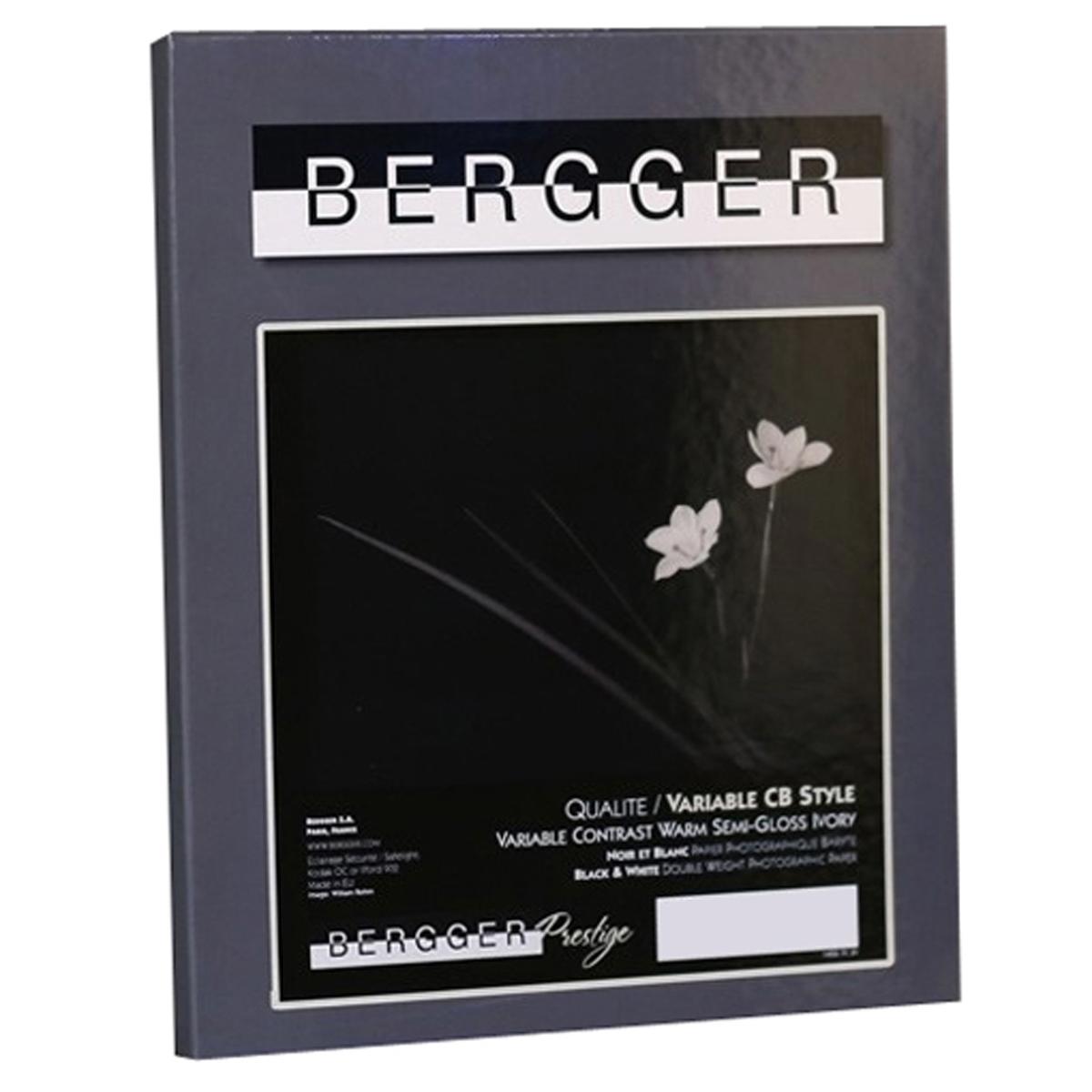 

Bergger Prestige Variable CB Semi-Gloss Warm Tone Baryta Paper, 8x10",25 Sheets