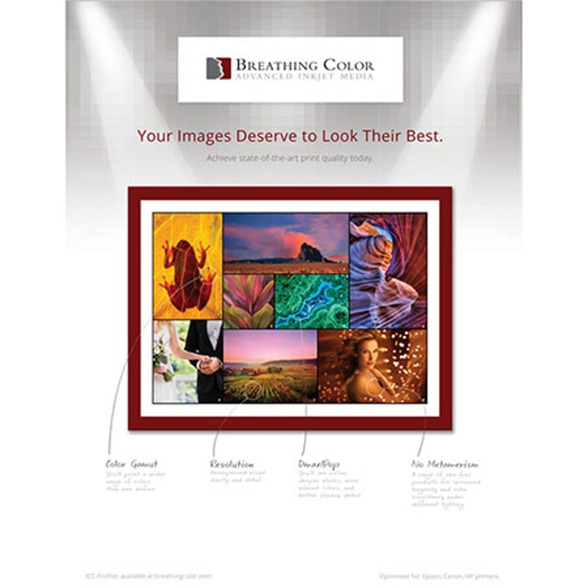 Image of Breathing Color Vibrance Metallic Inkjet Photo Paper