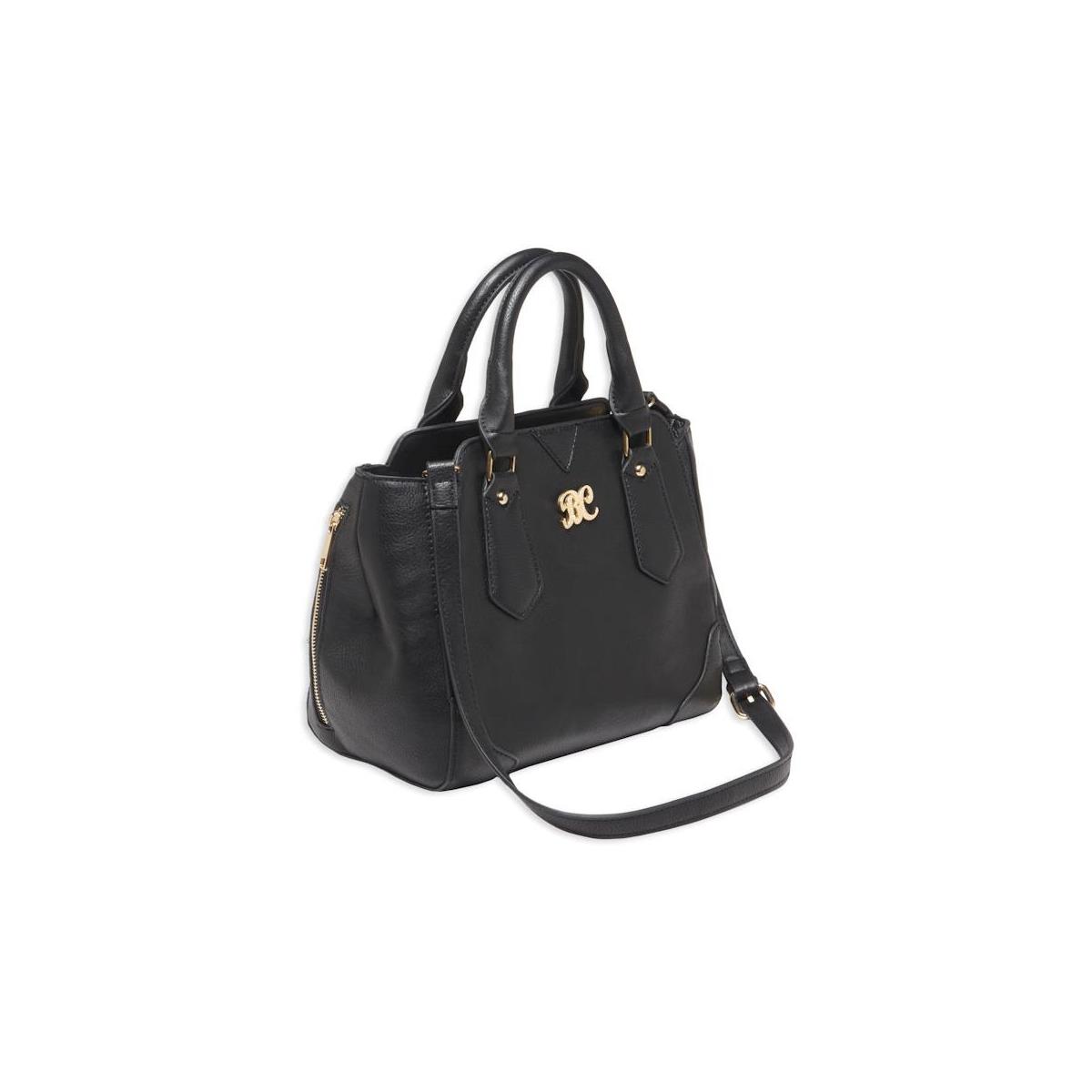 

Bulldog Satchel Style Purse with Holster, Black with Black Trim