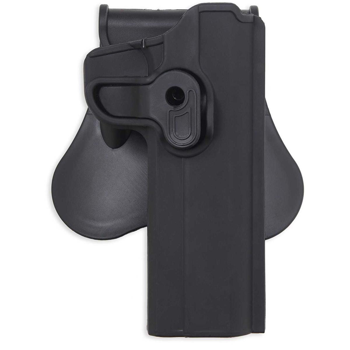 

Bulldog Rapid Release Right Hand Polymer Holster for S&W M&P Shield Pistols, Blk