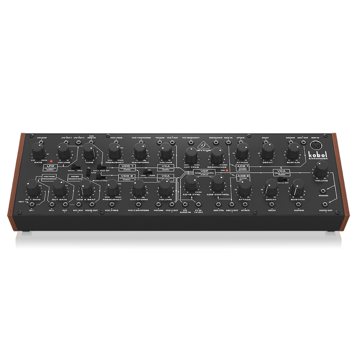 Image of Behringer Kobol Expander Analog Semi-Modular Synthesizer with 2 VCOs