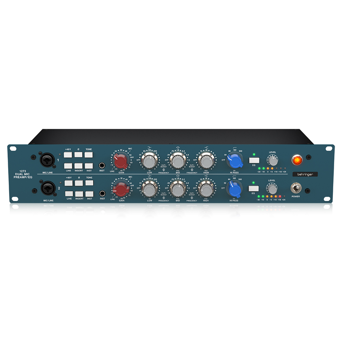 

Behringer 1273 2-Channel Smart Microphone Preamplifier with 3-Band Equalizers