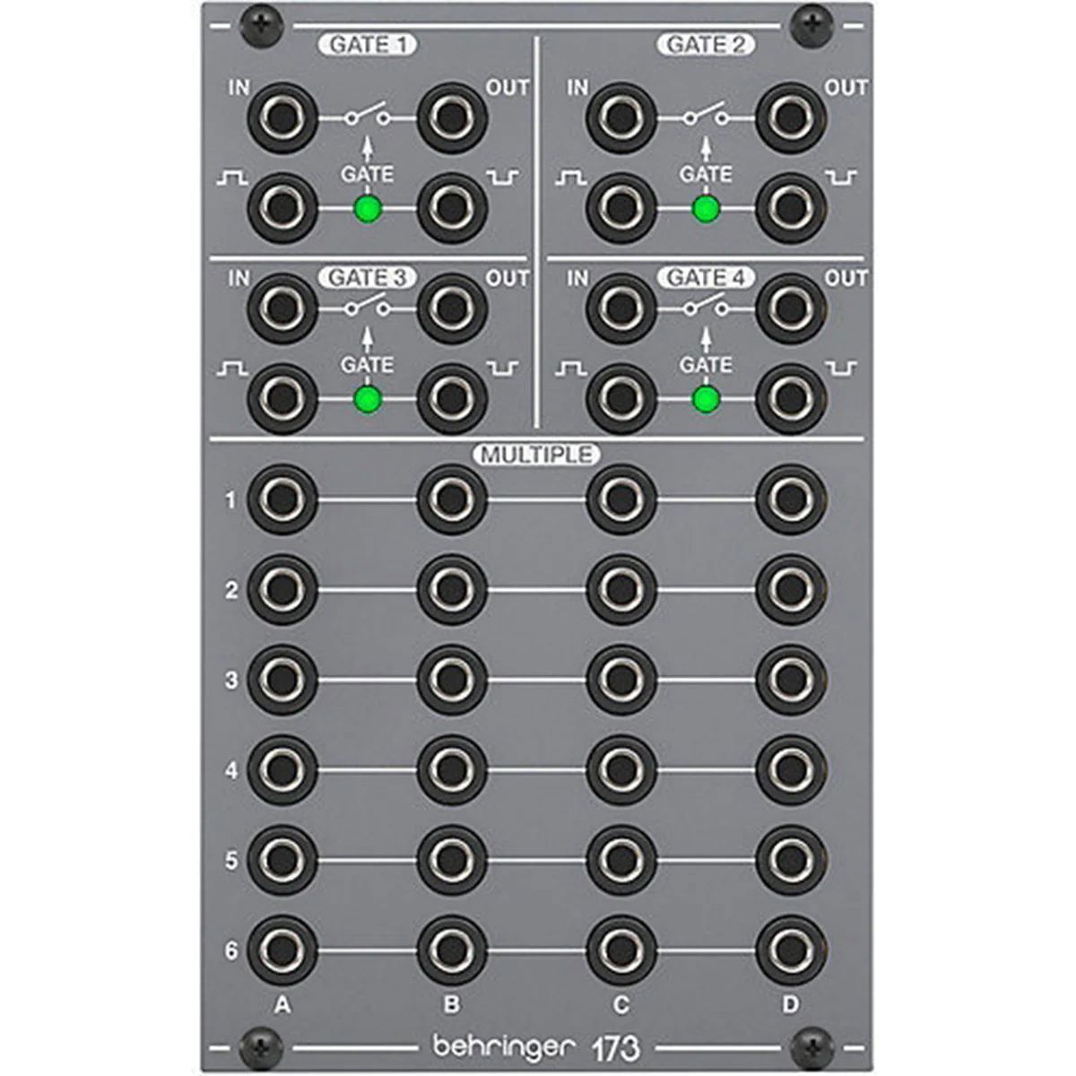 

Behringer 173 Legendary Analog Quad Gate and Multiples Module for Eurorack