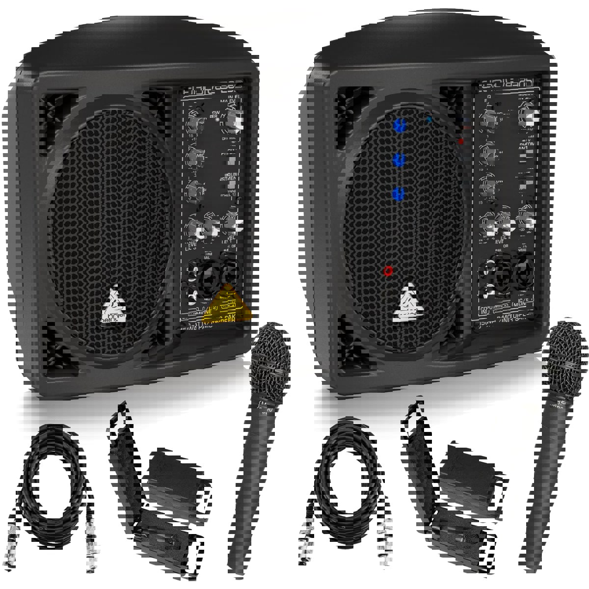 

Behringer Eurolive B205D Speaker System Bundle With ULTRAVOICE XM8500 Mic & 25' XLR Cable