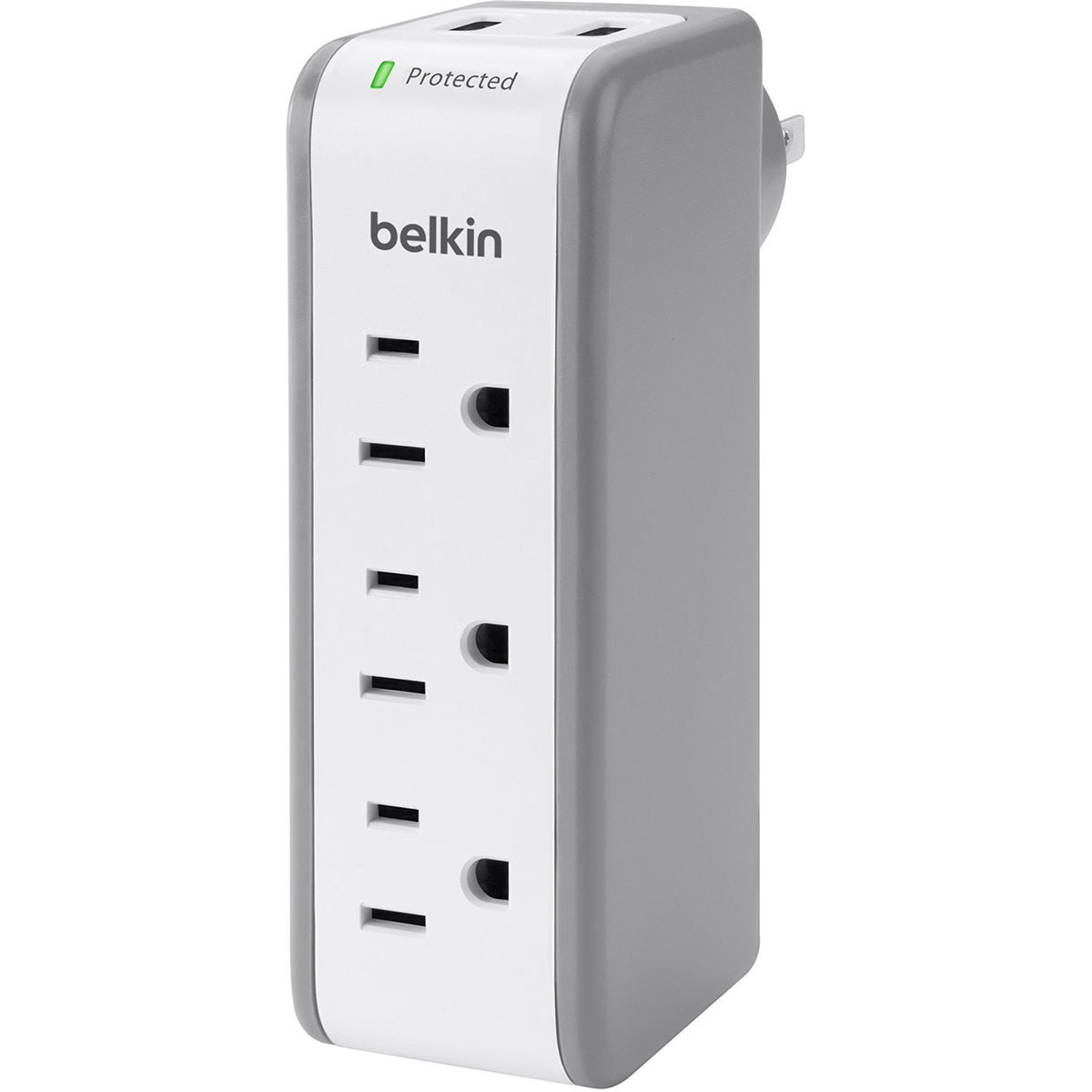 

Belkin SurgePlus 3-Outlet Mini Travel Surge Protector with Dual USB Ports