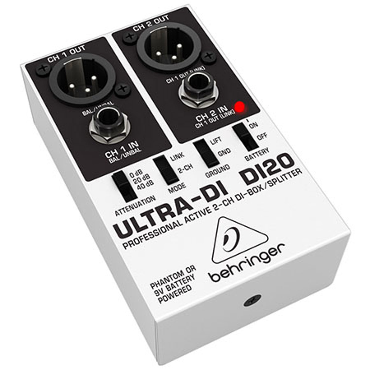 Image of Behringer Ultra-DI DI20 Professional Active 2-Channel DI-Box/Splitter