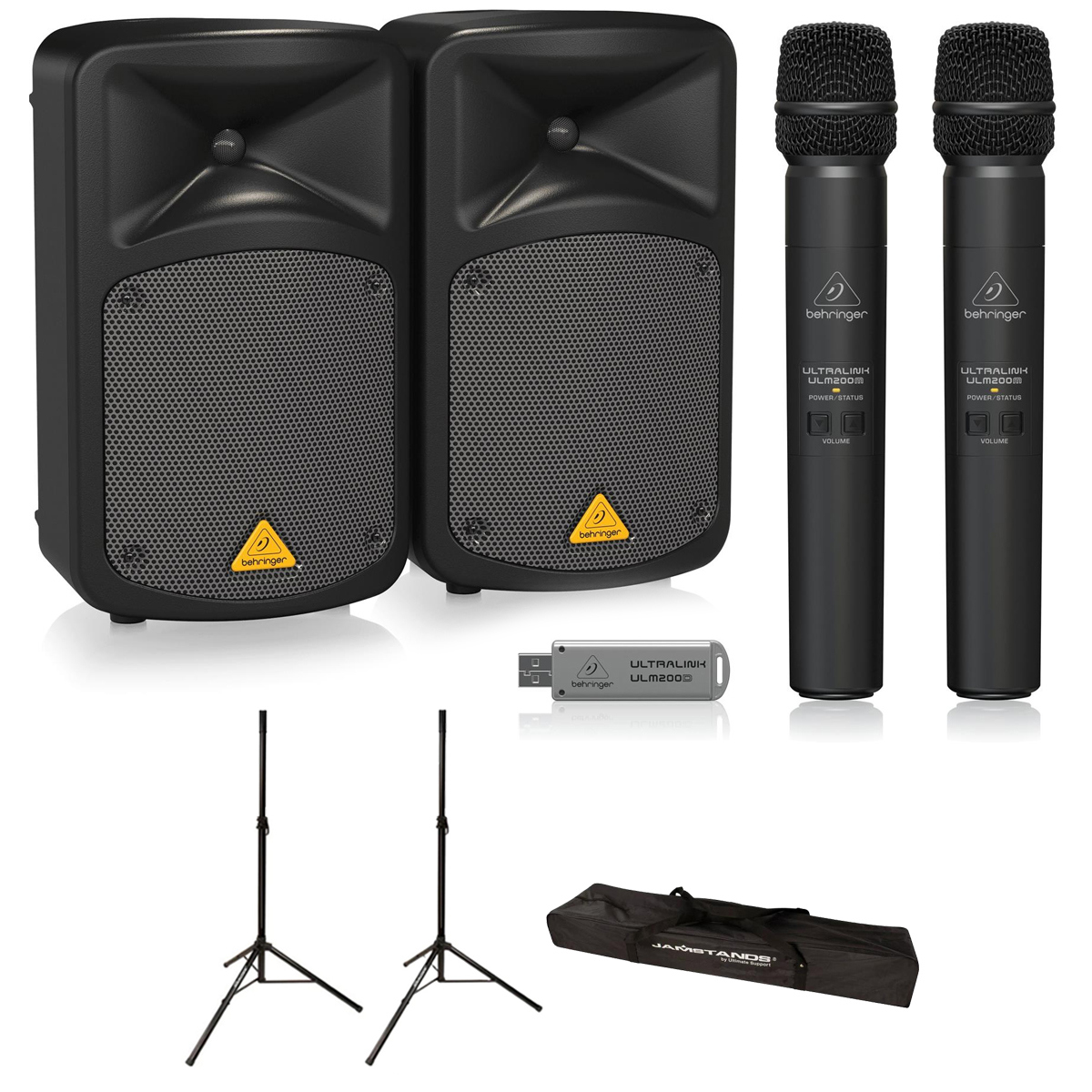 

Behringer EUROPORT EPS500MP3 8-CH PA System with Stands and Ultralink Mic System