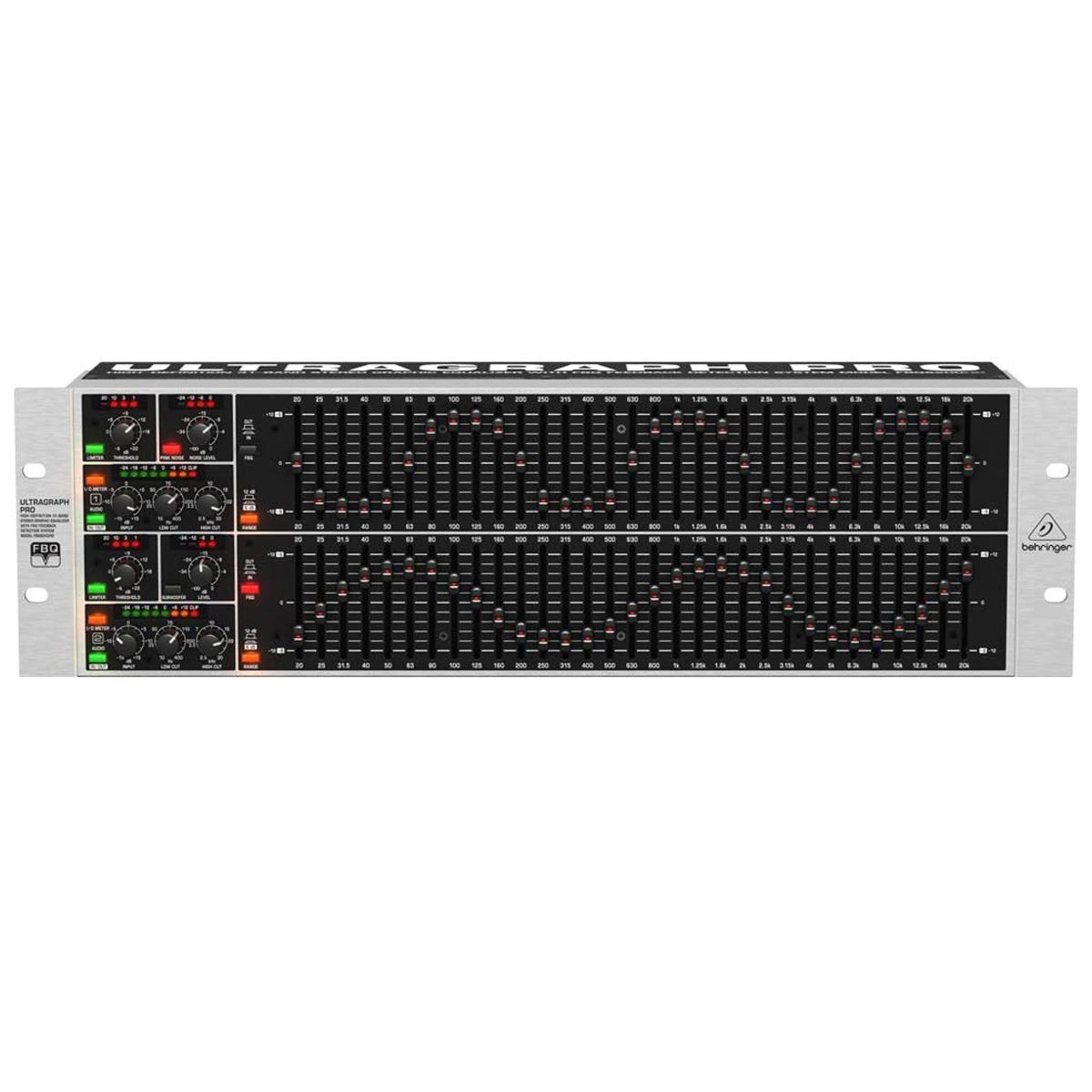 

Behringer ULTRAGRAPH PRO FBQ6200HD Dual Channel 31-Band Stereo Graphic Equalizer